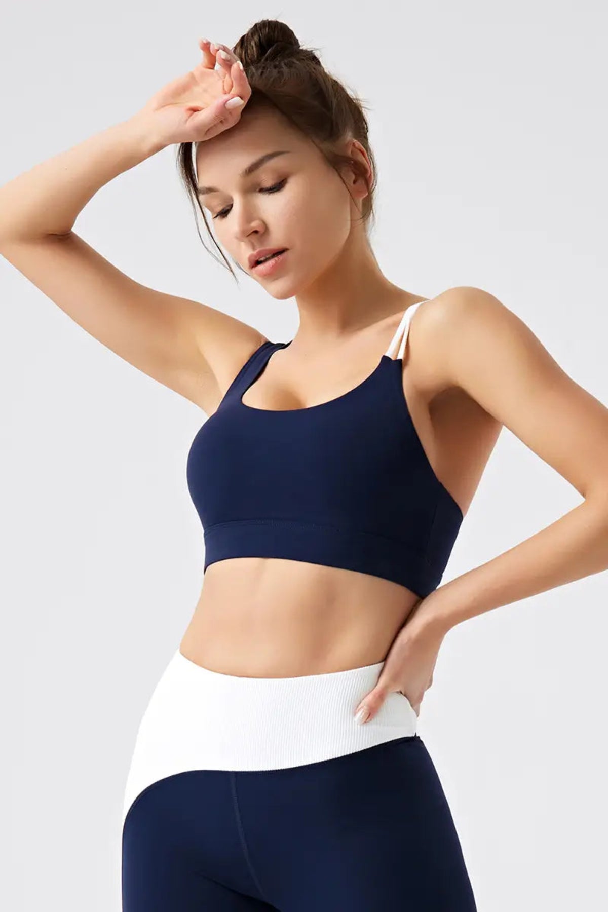 Horizon Asymmetric Bra Blue 1