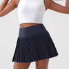 High-Waisted Pleated Tennis Skort