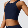 High-Neck Crop Sports Bra