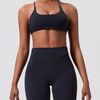 Crisscross Back Strappy Sports Bra