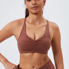 Eco-Friendly V-Neck Slim Strap Sports Bra