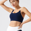 Brassière débardeur de sport éco-responsable femme à blocs de couleurs