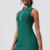 Sleeveless Breathable Polo Waist-Cinching Sports Dress