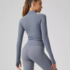 Slim-Fit Double Curve Full-Zip Yoga Jacket