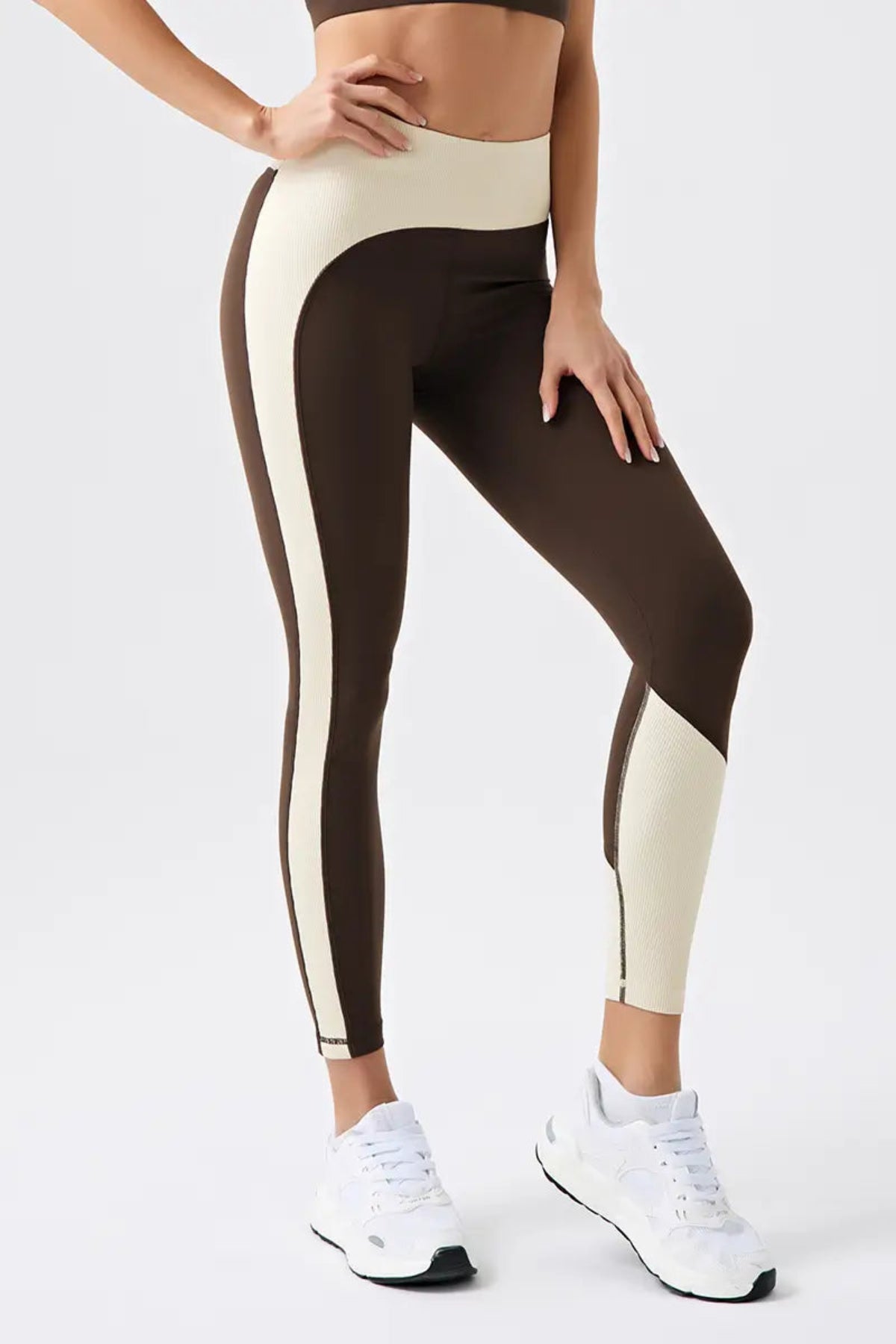 Horizon High-Rise Leggings Brown 1