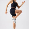 Pantalones cortos deportivos de cintura alta ecológicos para mujer