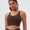High-Support Crisscross Back Sports Bra – Medium to High Impact, Eco-Friendly