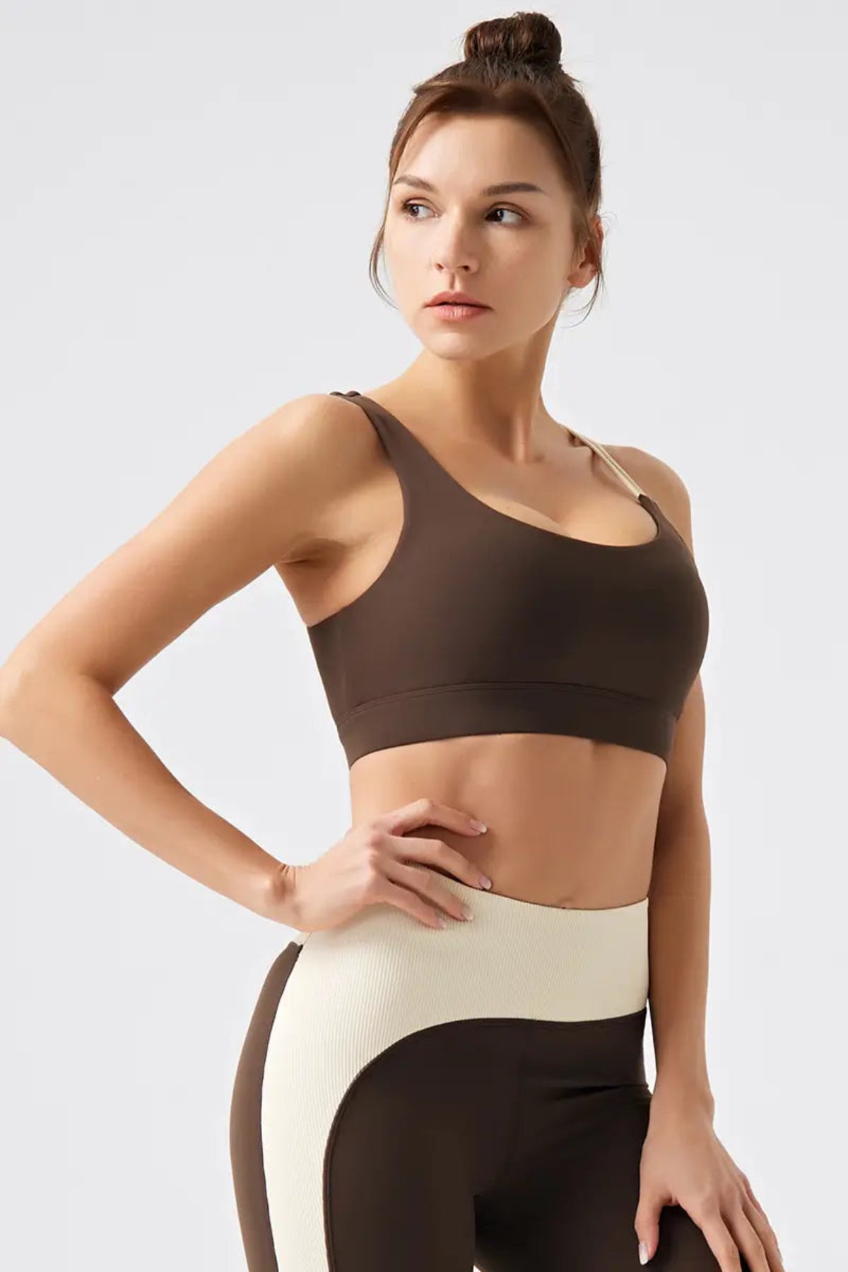 Horizon Asymmetric Bra Brown 1