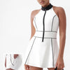 Robe de tennis femme à double couche multifonctionnelle