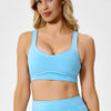 Sustainable Contrast-Stripe Sports Bra