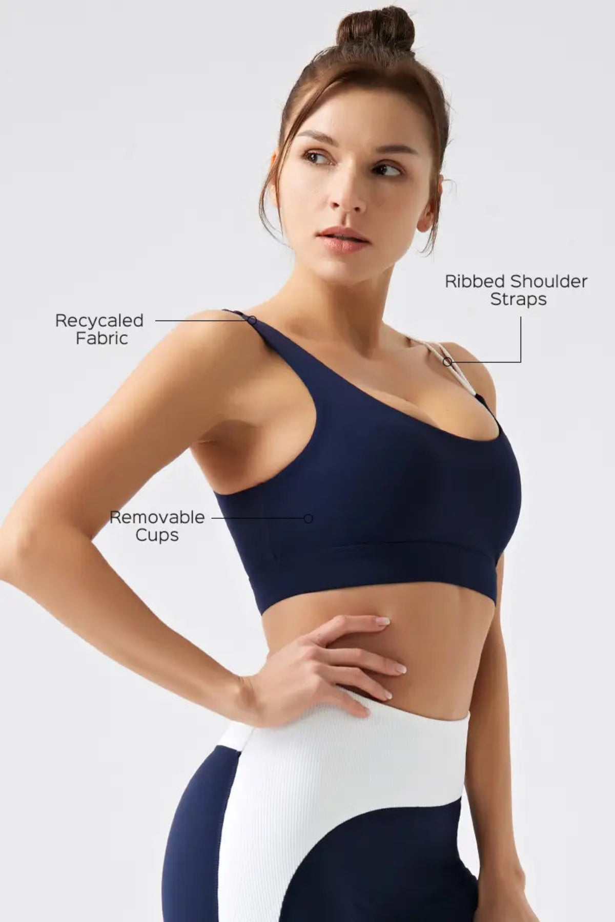 Horizon Asymmetric Bra Blue 4
