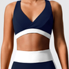 Crisscross Back-Enhancing Color-Block Athletic Top