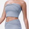 Twist-Front Bandeau Crop Top